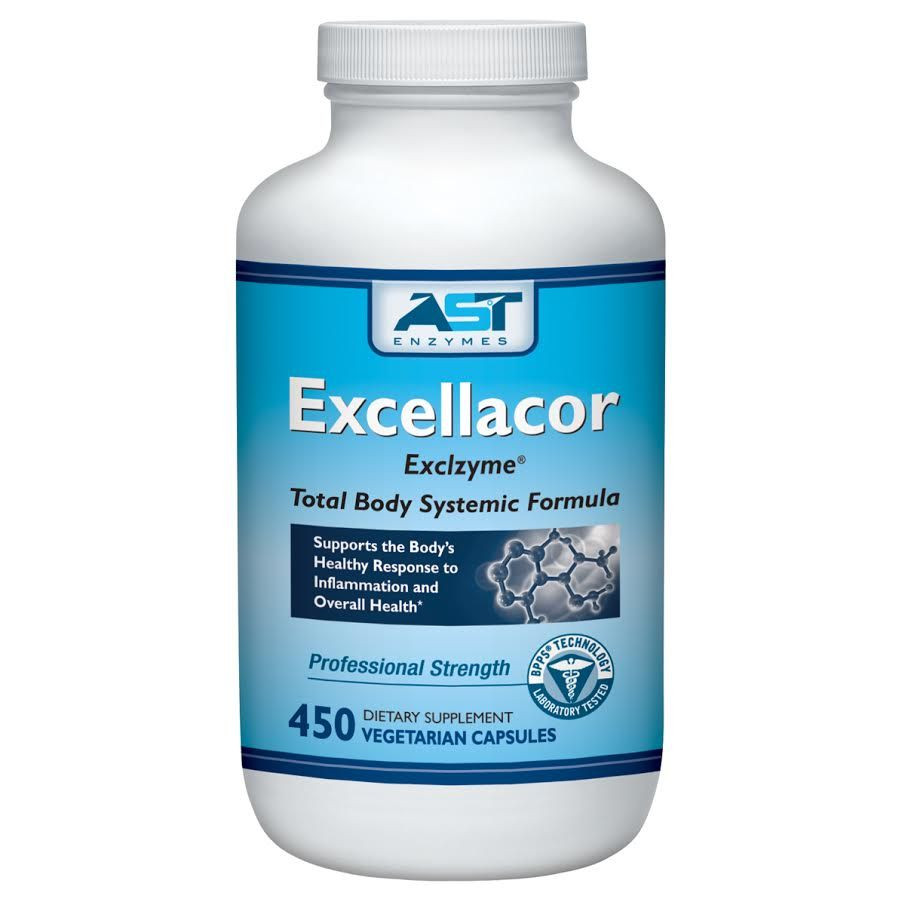 EXCELLACOR,SYSTEMIC ENZYME,REDUCES EXCESS FIBER & PAIN!
