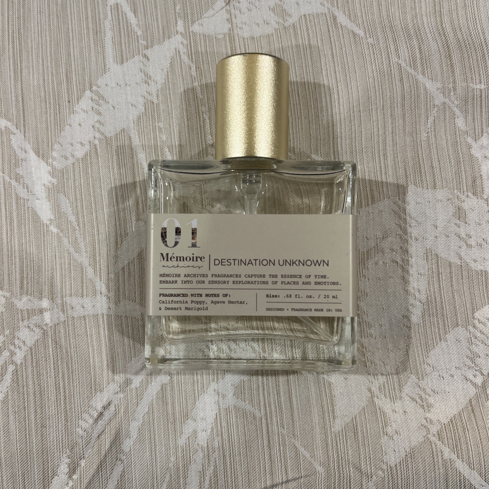 Memoire Archives 01 Destination Unknown Eau de Parfum Fragrance Spray .68 Fl Oz