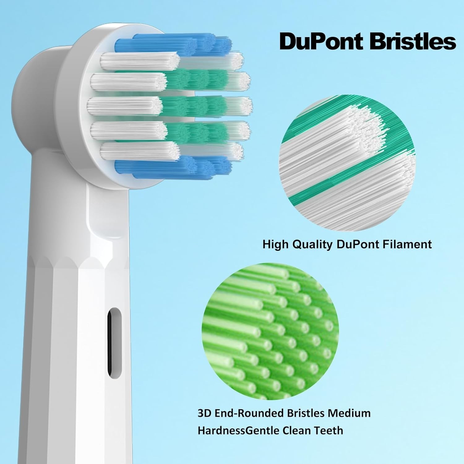 Replacement Heads Compatible with Oral B Braun Electric Toothbrush