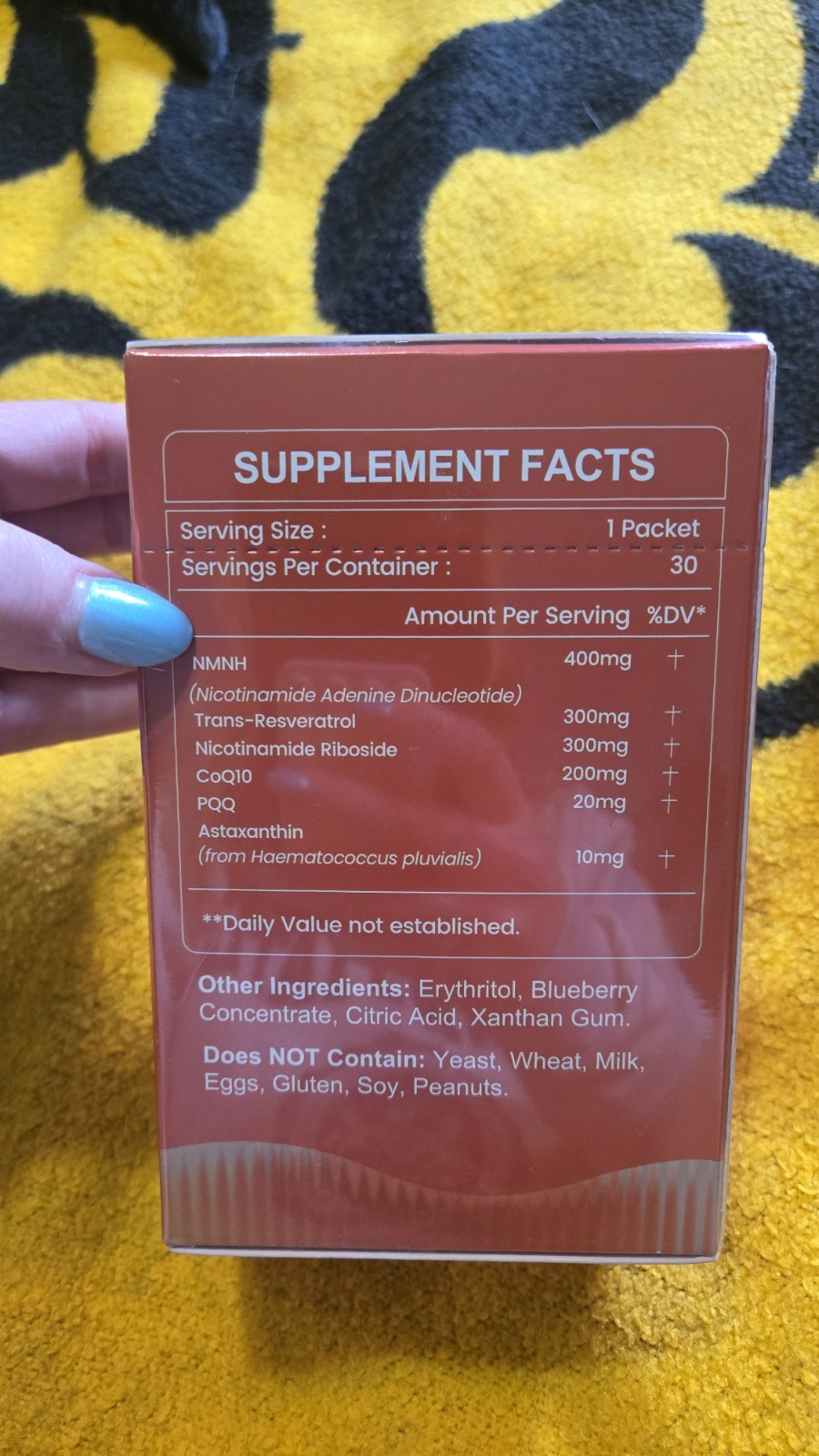 inGreens NAD+ 1200mg Powder 6-in-1 Berry Sugar Free GMO-Free 30 Packets