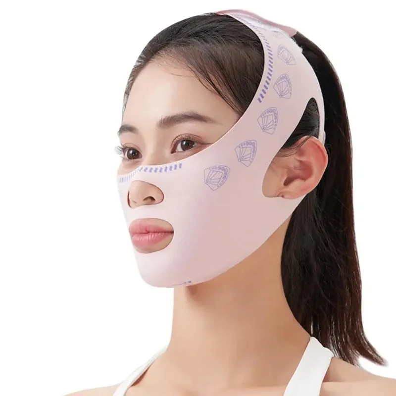 Reusable Adjustable Elastic Facial Wrap Breathable Face Care Band Household Beau