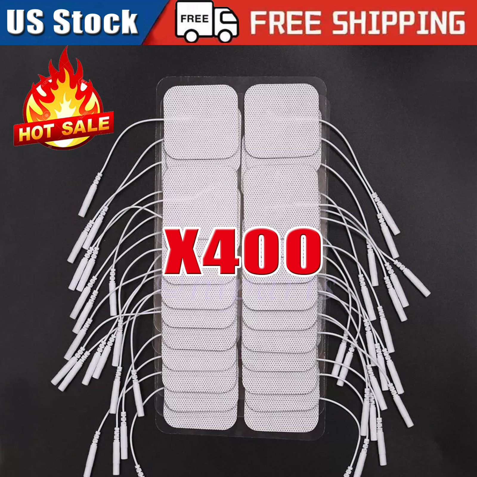 40 TENS Electrode Pads EMS Replacement Unit 7000 3000 2×2 Muscle Stimulator BULK