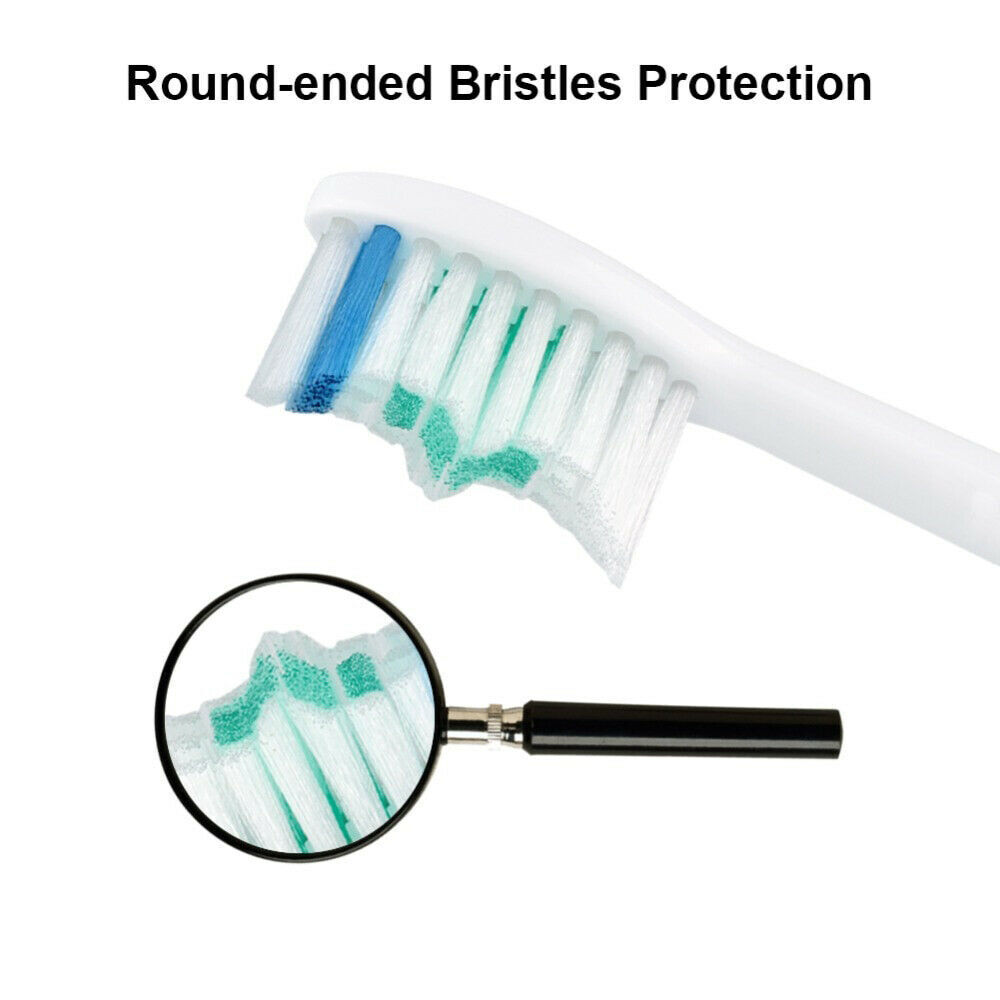 4 Pack Replacement Brush Heads for Philips Sonicare E series Toothbrush HX7002