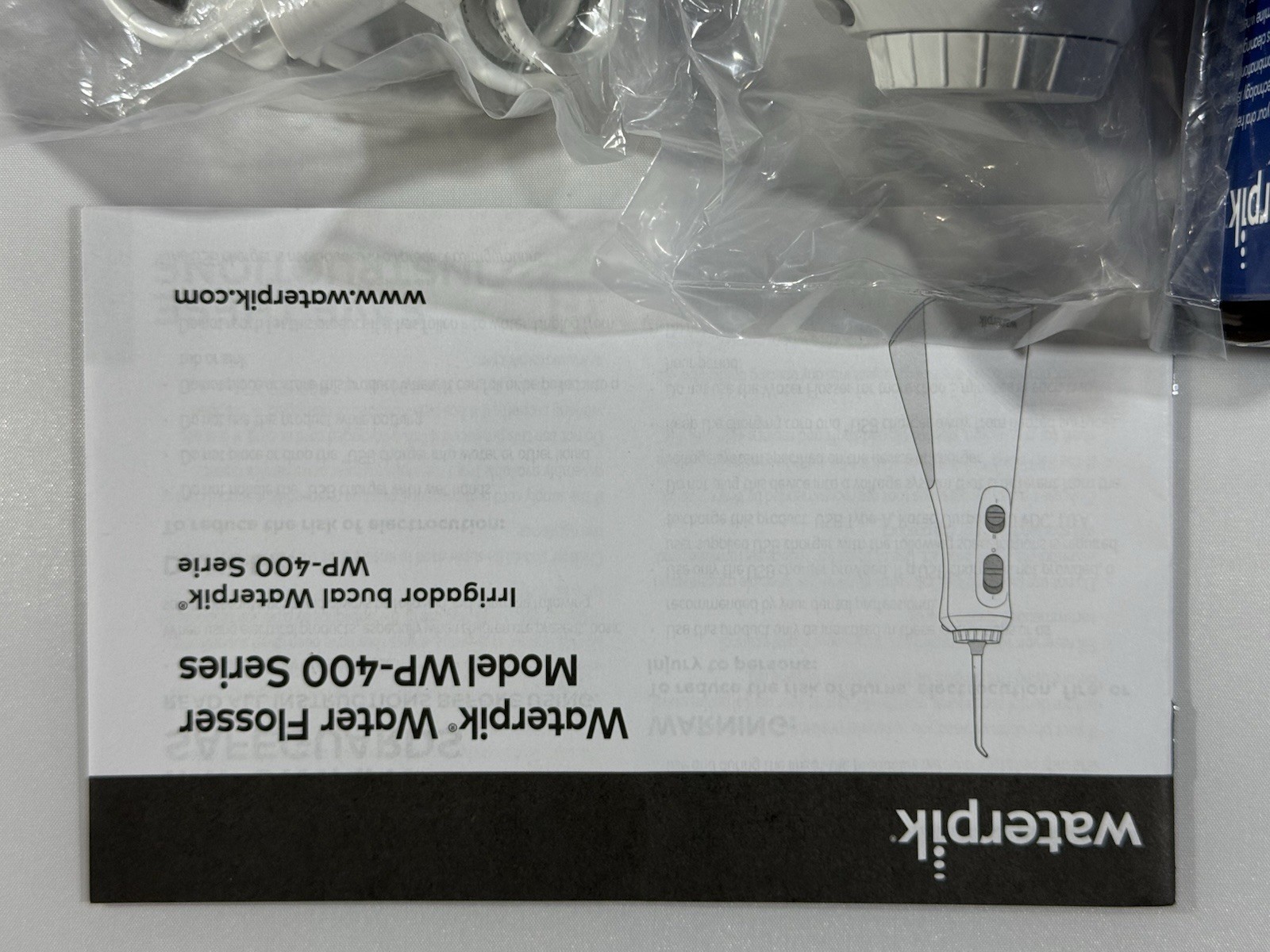 Waterpik Cordless Plus Water Flosser WP-450W Open Box Never Used 4 Tips