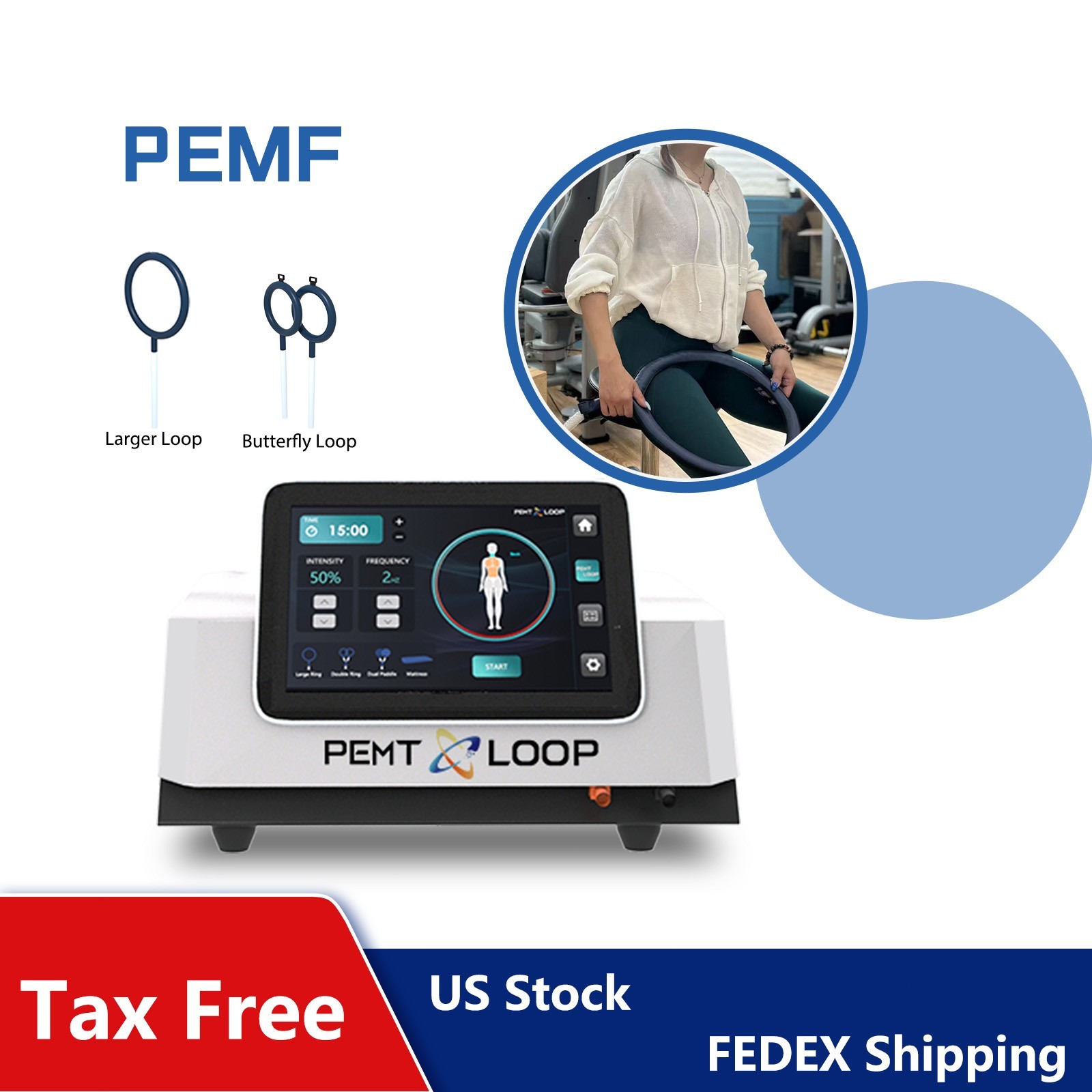 EMTT PMST Loop PEMF Magnetic Magnetic Therapy Machine Sport Injuries Pain Relief