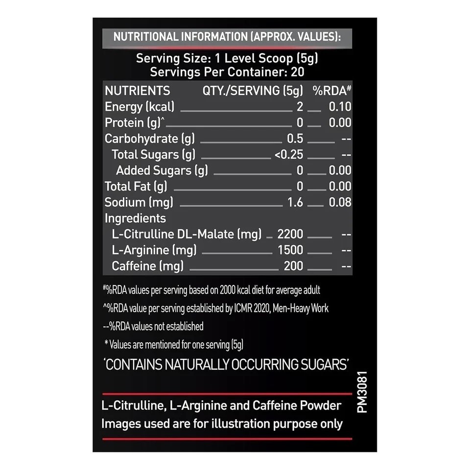 Pre Workout 200(Furious Grape,20 Servings,100 G)