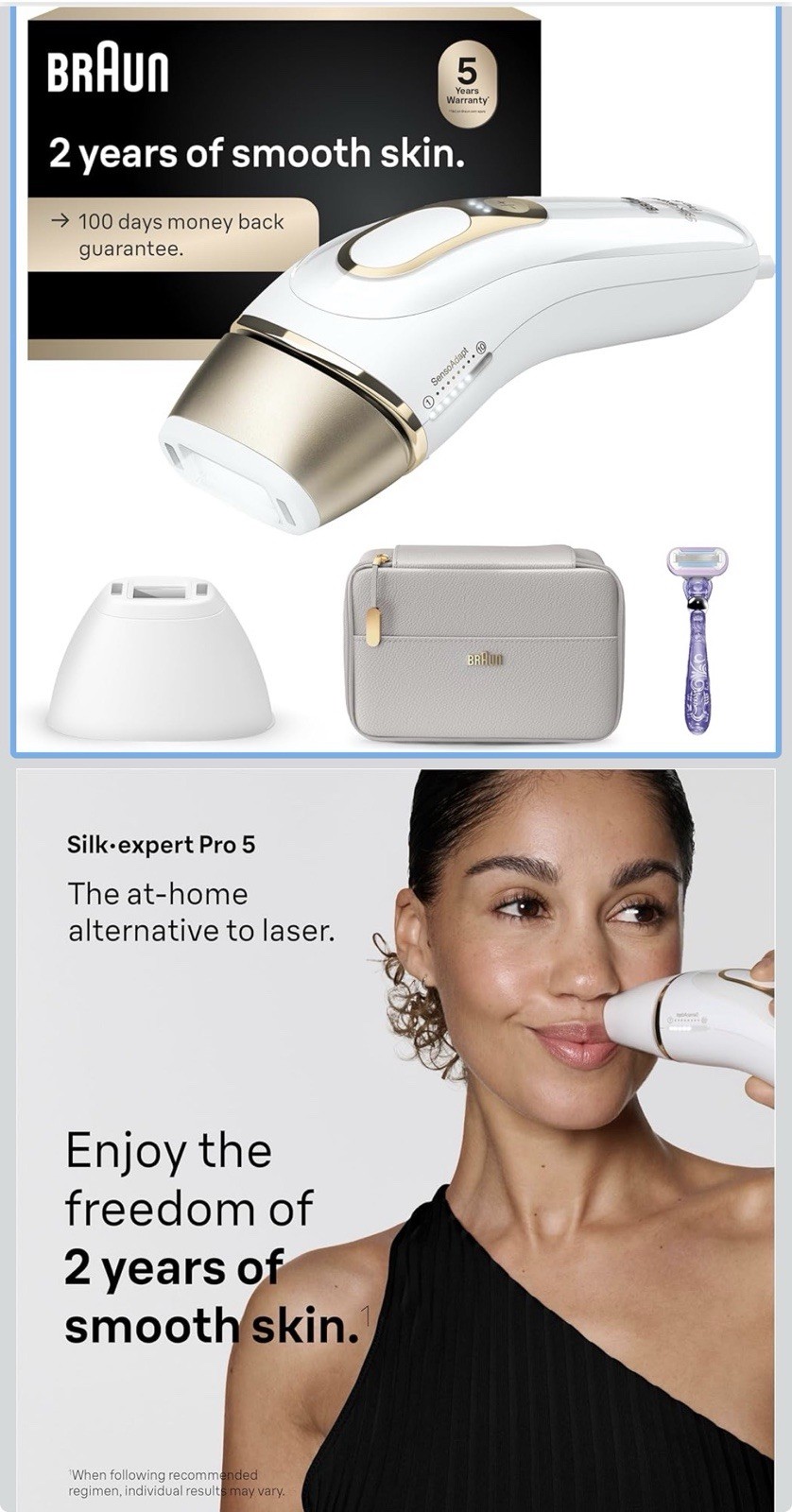 Braun IPL, Silk·Expert Pro 5, IPL Hair Removal for Women
