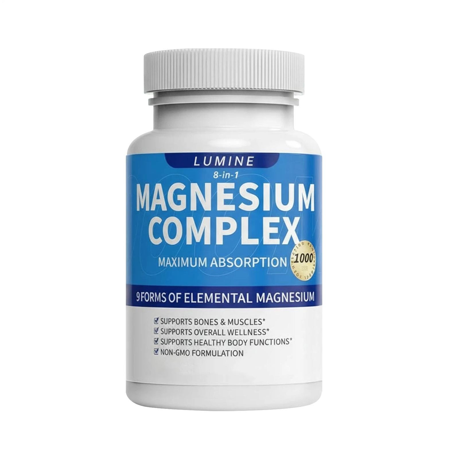 Lumine Magnesium Complex Supplement – Advanced 8-in-1 1000mg-…