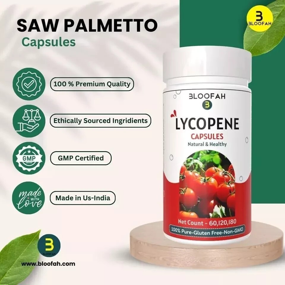 Bloofah Tomato Fruit Capsules (Lycopene) 500mg – 120 Count | Vegan, Gluten Free