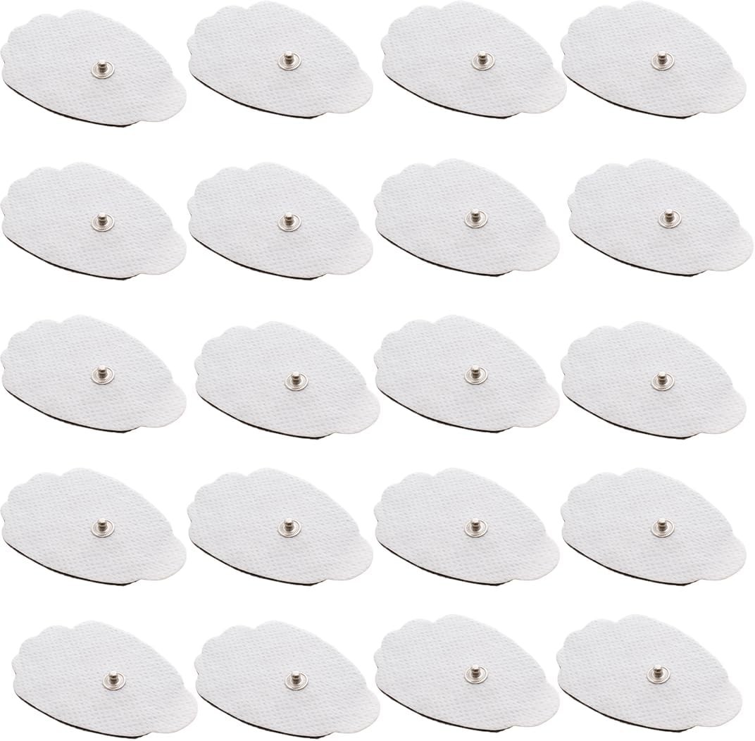 Tens Unit Pads Patches Replacement Reusable 20 (10 Sets) Stick-on Pads