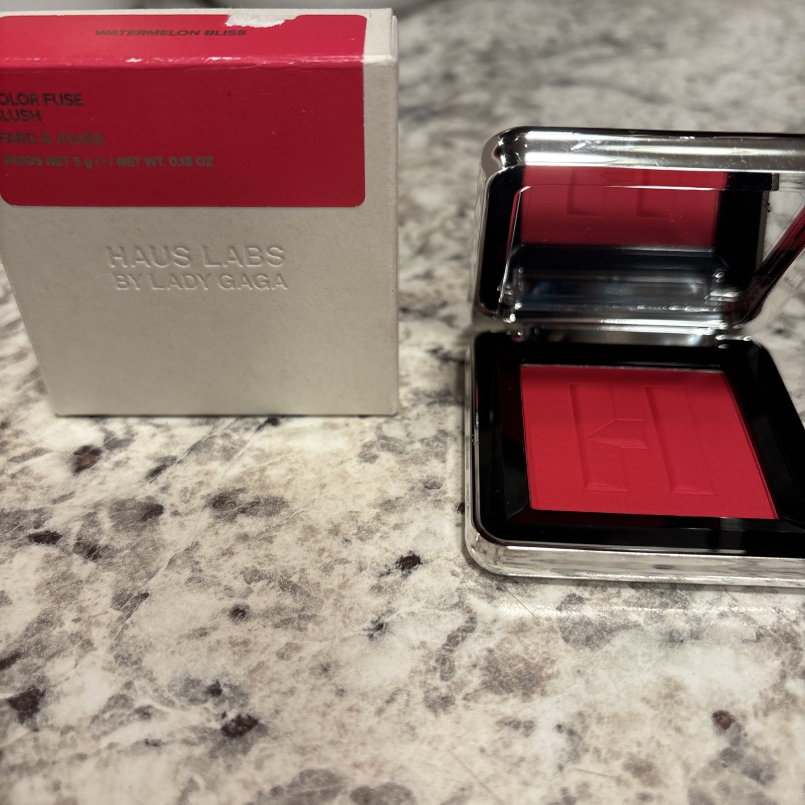 Haus Labs Lady Gaga WATERMELON BLISS Color Fuse Blush 0.18 oz NIB!