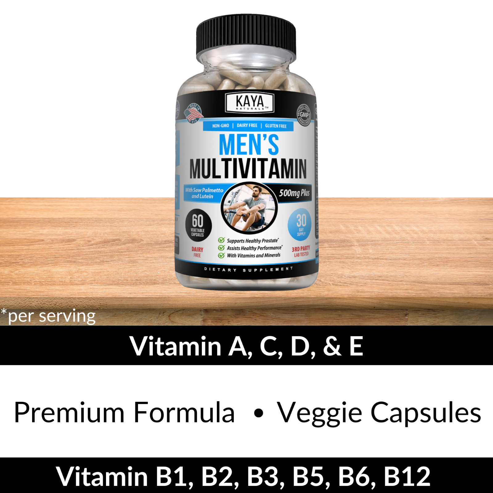(2 Pack) Multi Vitamin for Men Capsules Mens Prostate Multivitamin Multimineral