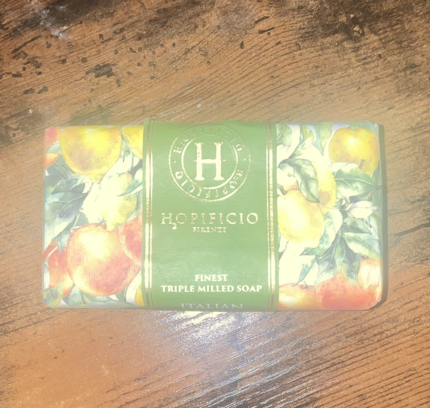 Hortificio Italian Citrus Triple Milled Soap Bar, Citrus Scent 14.1 oz