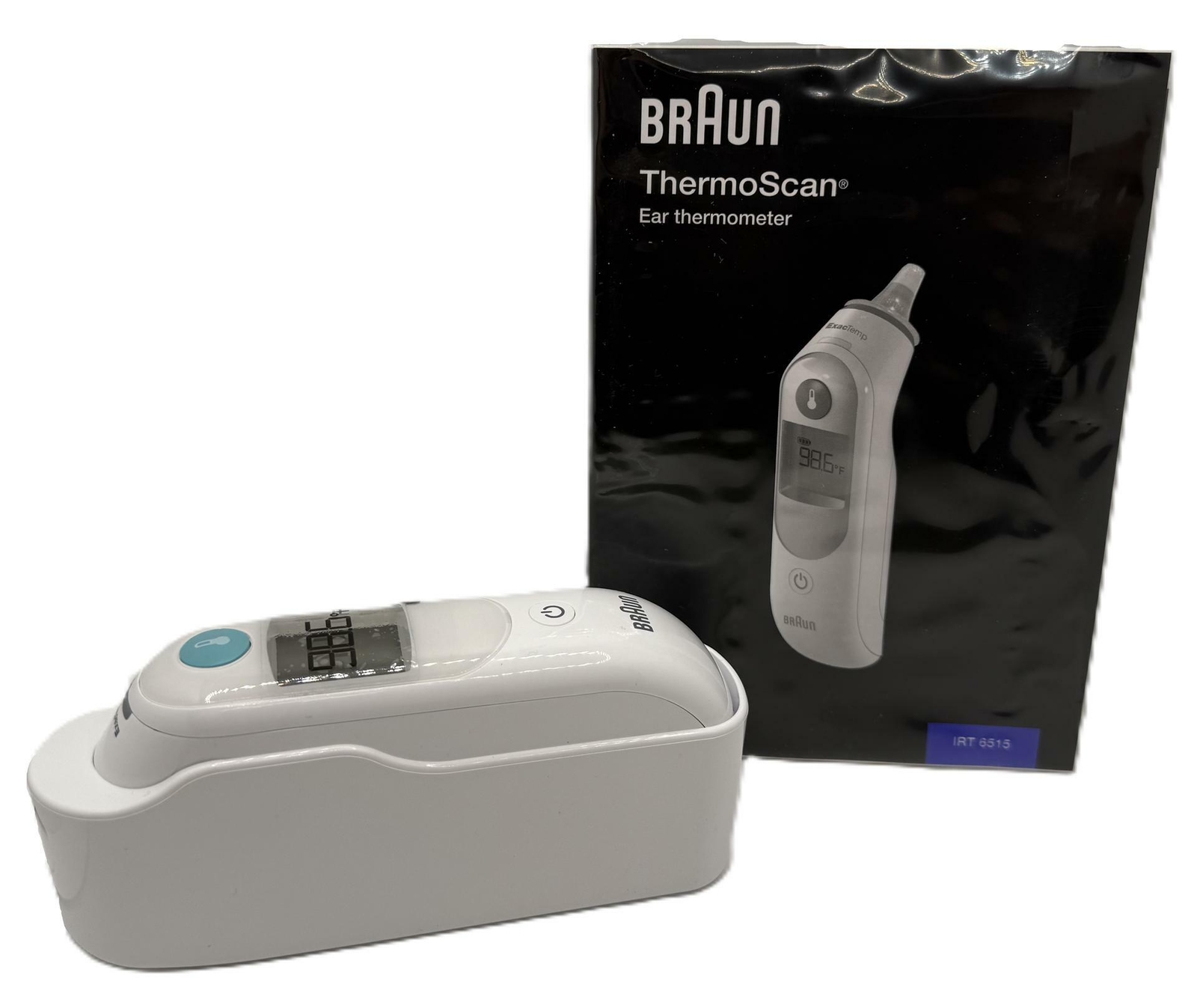 IRT6515 Braun ThermoScan 6 ExacTemp Ear Thermometer Color-Coded Digital Display