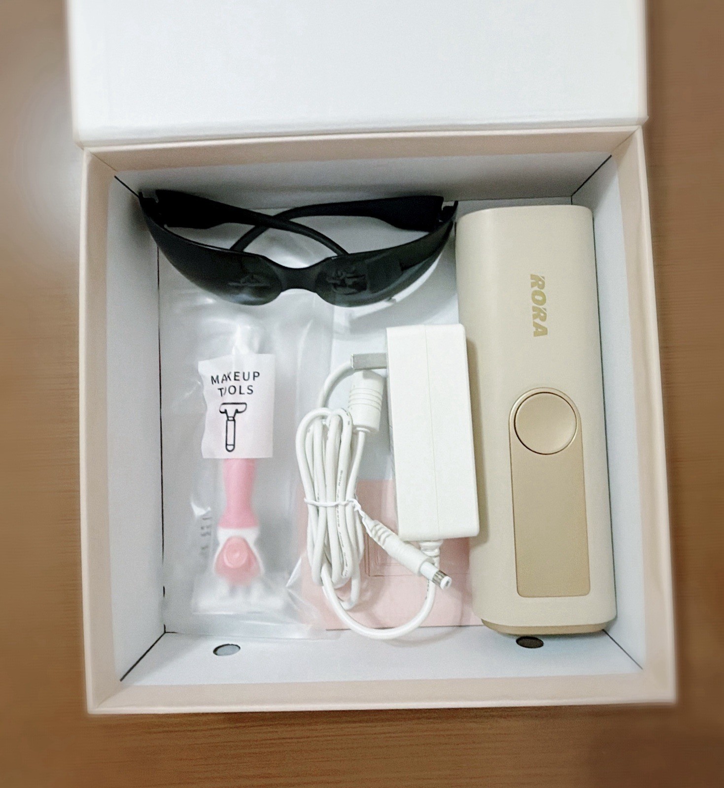 RORA TM-09PRO IPL Hair Removal Device Gold w/ Sunglasses 5 Settings Corded