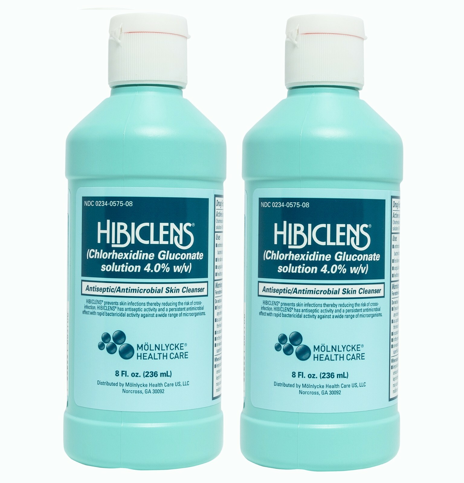 Hibiclens Antimicrobial Skin Liquid Soap 8 oz 2 PACK – 57508