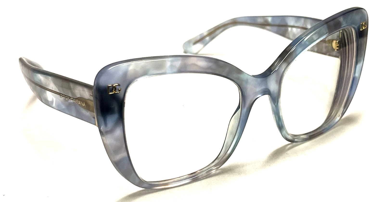 DOLCE & GABBANA DG 4348 3320/8F Blue Plastic Butterfly Women’s Eyeglasses Frames