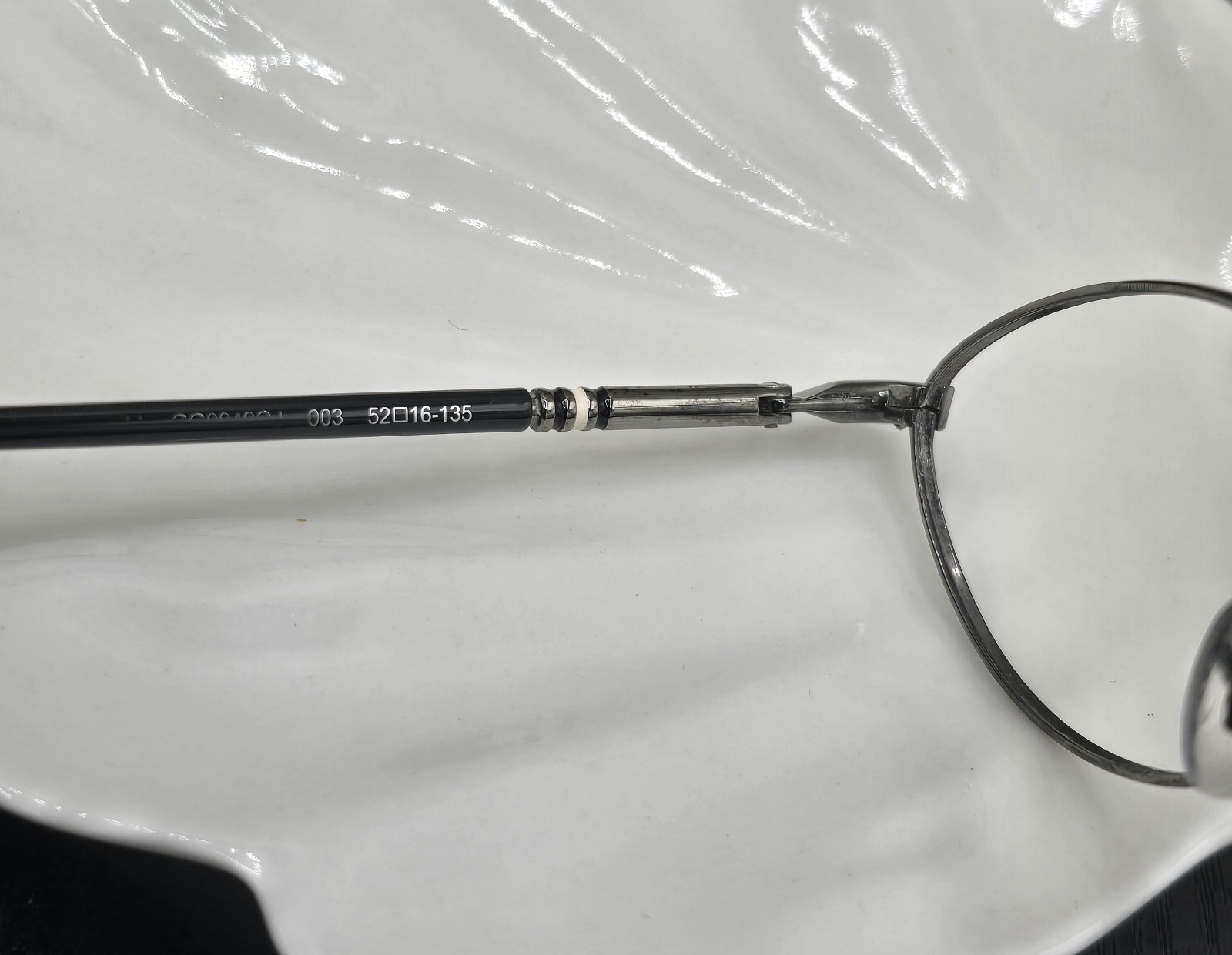Gucci Eyeglasses Frames GG0949OJ 003 Black Silver & Case Oval Wire Rim 52-16-135