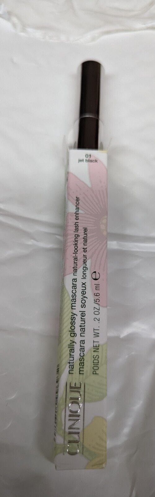 Discontinued Clinique Naturally Glossy Mascara 01 JET BLACK 0.2oz/5.6ml Full NIB