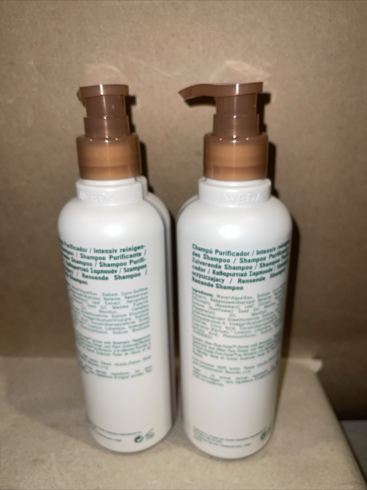 2 Bottles – Aveda Rosemary Mint SHAMPOO 12.2 oz in Each NEW.