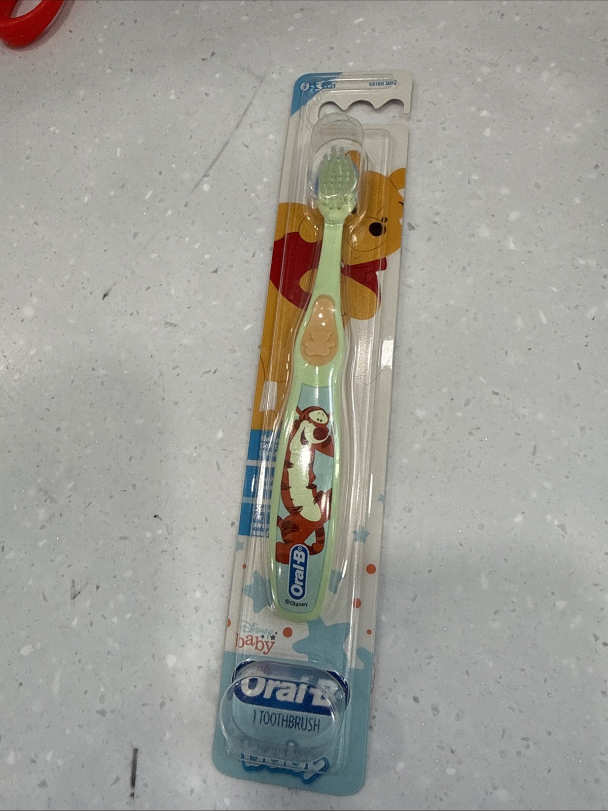 2019 Baby Oral-B Winnie The Pooh & Tigger Extra Soft Toothbrush 0-3 Years NIP