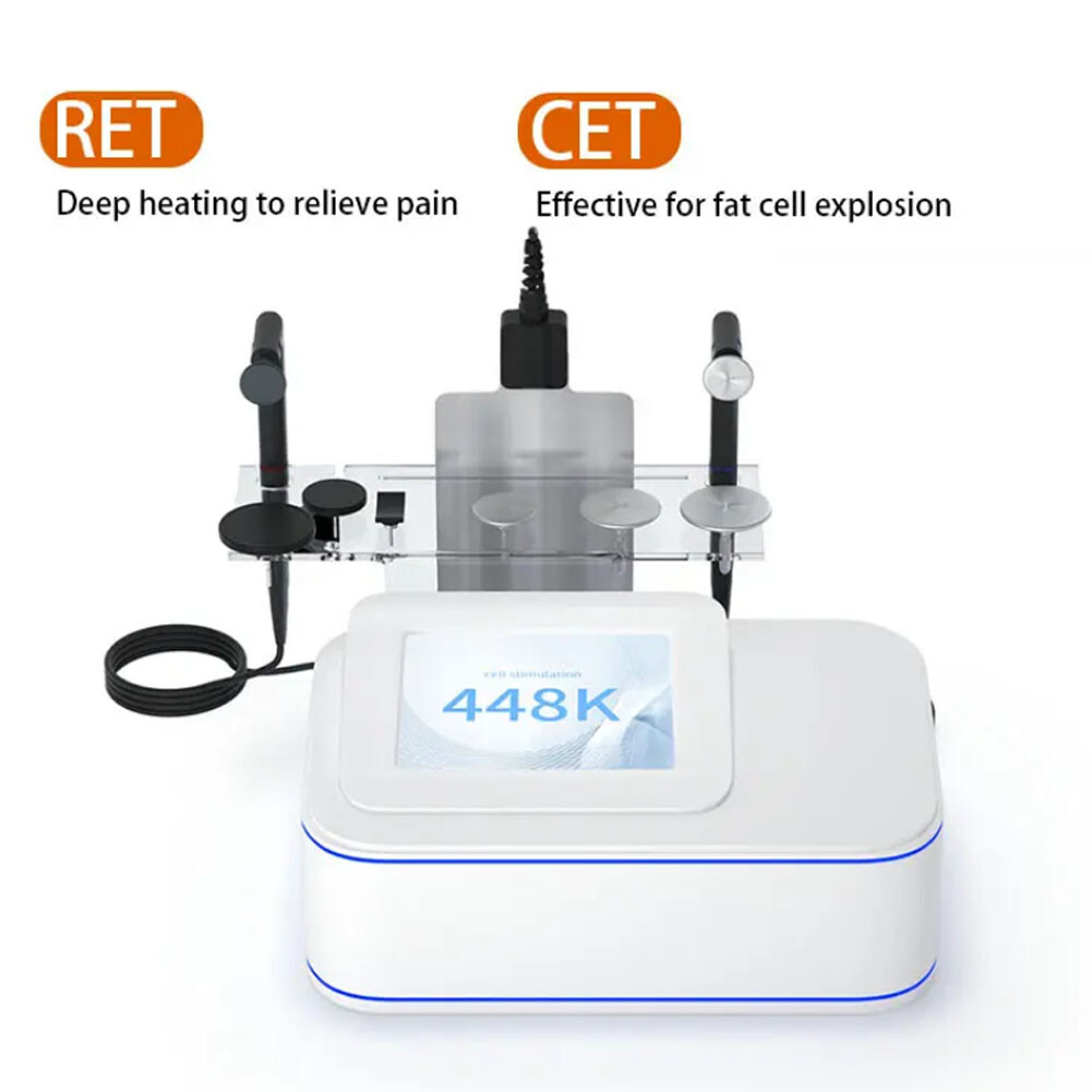 110V Deep Heating Body Care Monopolar Rf CET RET Diathermy Machine 448K