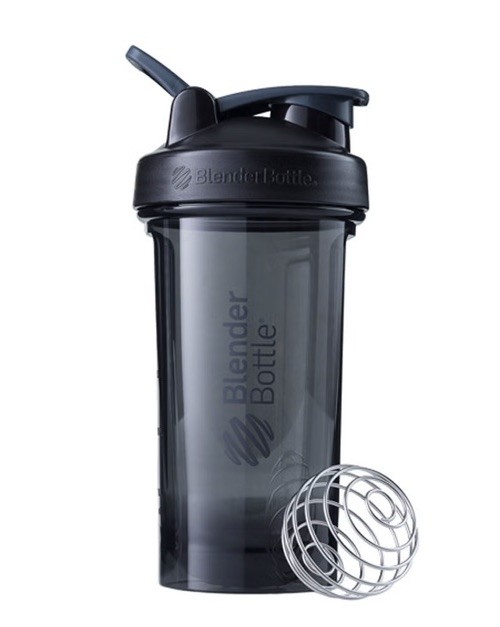 Blender Bottle Black Pro 24oz Perfect Protein Shakes Smoothie Shaker Bottle Cup