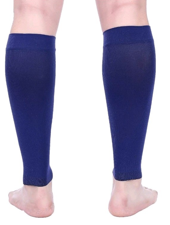 Doc Miller Compression Socks/Hose, Compression Garment, Blue/White