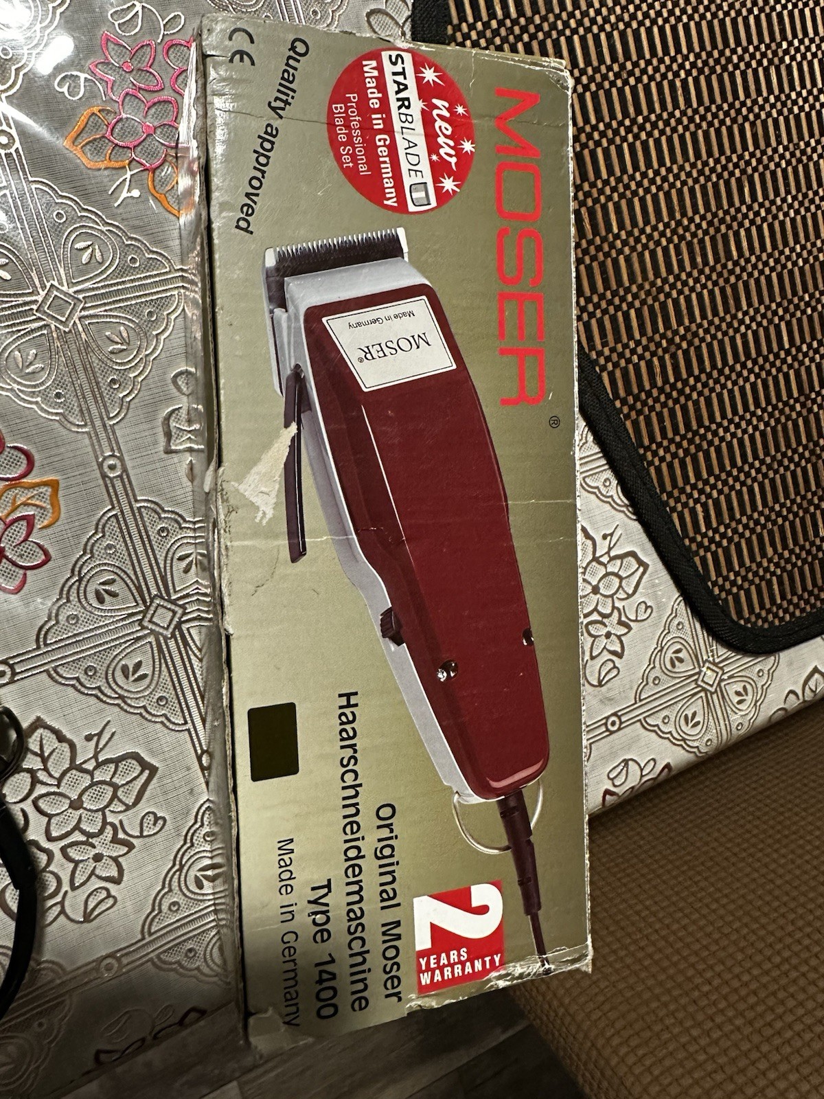 Moser 1400 Professional Barber Hair Clippers 110V US Market, Made in Germany