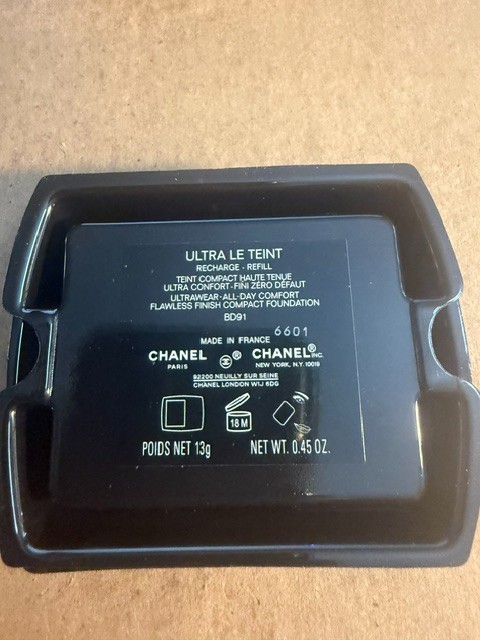 Chanel Ultra Le Teint Compact Foundation Refill BD91 0.45 OZ NIB Free Shipping
