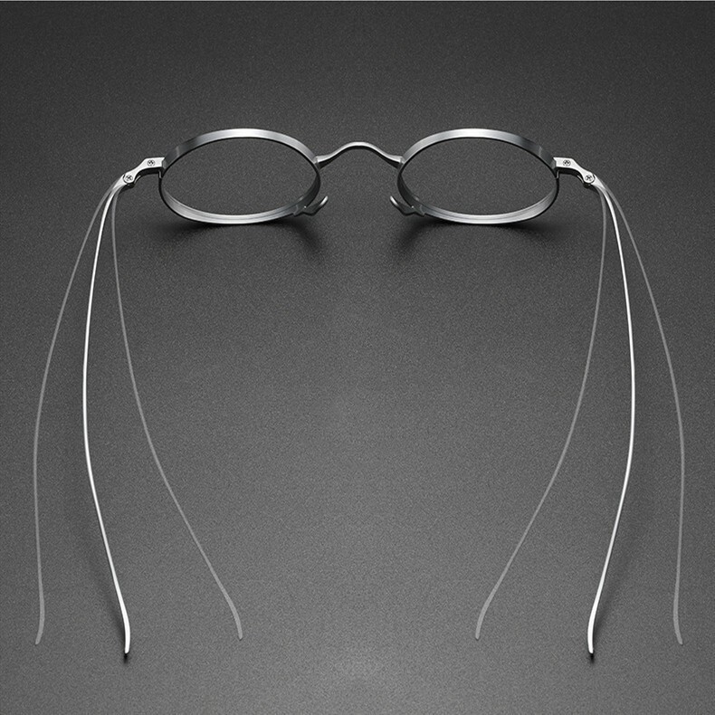 Pure Titanium Handmade Retro Round Glasses Frames Japanese Spectacle Eyeglasses