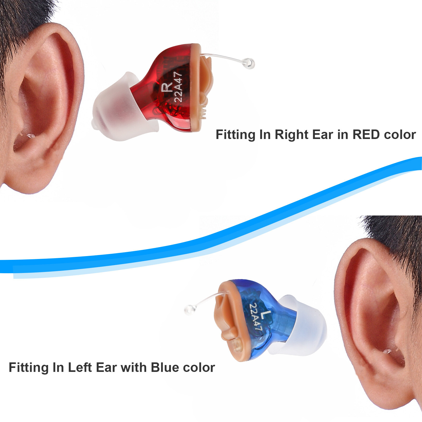 Mini Hearing Aids Digital Invisible In Ear Small Sound Voice Amplifier Enhancer