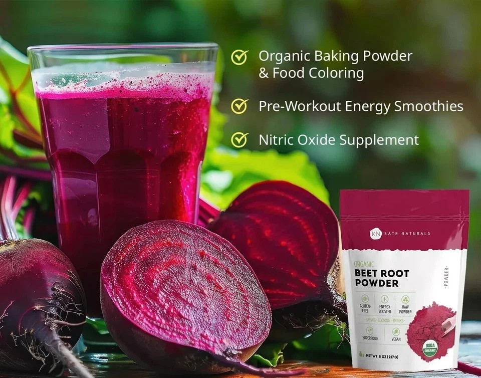 Nitric Oxide Organic Beet Root Powder Super Beets Superfood Supplement
