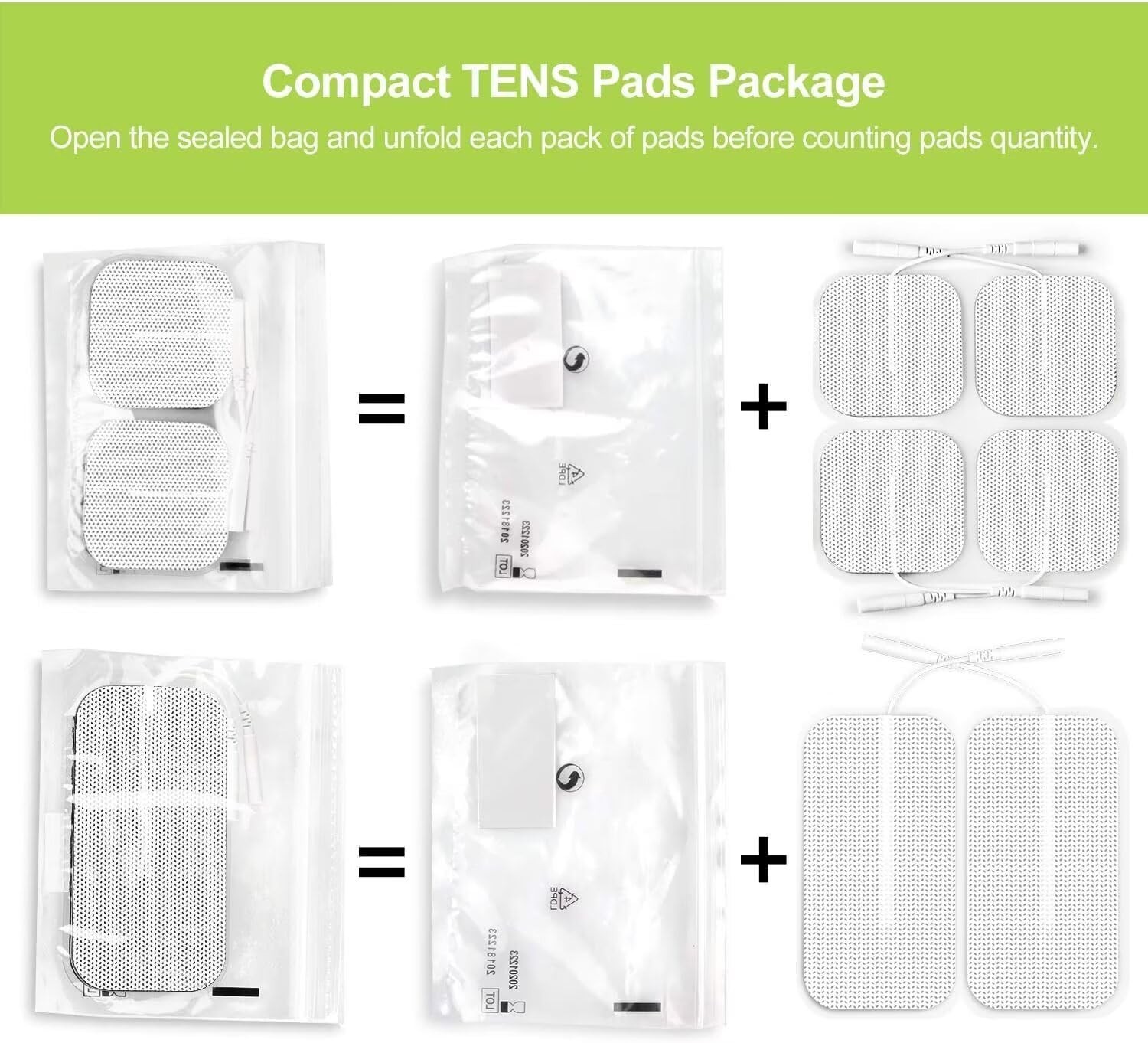 Dual Channel TENS Unit Muscle Stimulator – 20 Modes, 2″ & 2″x4″ Electrode Pads