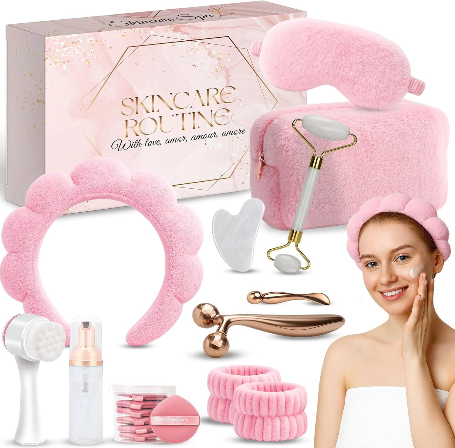 Skincare Tools Set, Cute Skin Care Tool for Teens, Facial Accesories for Skincar