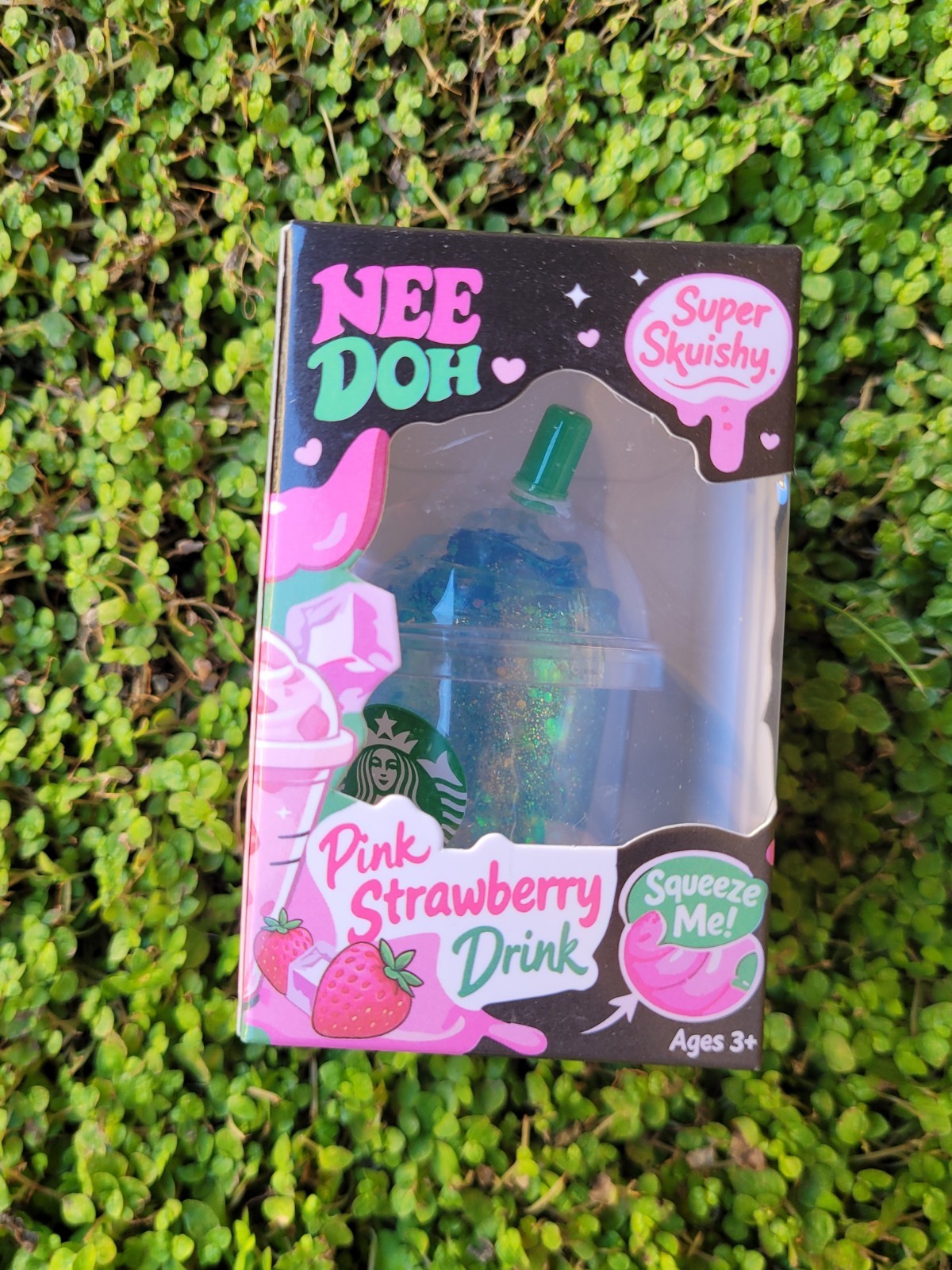 Pink Drink MINI Starbucks Sugar Squishy Toy Blue Inspired