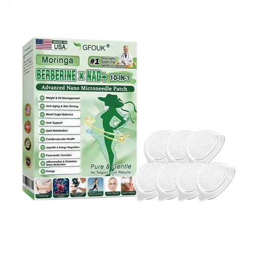 1/3/5/ Box Moringa Berberine 10in1 Maximum-Tech Nano Microneedle Patch 7pcs/box
