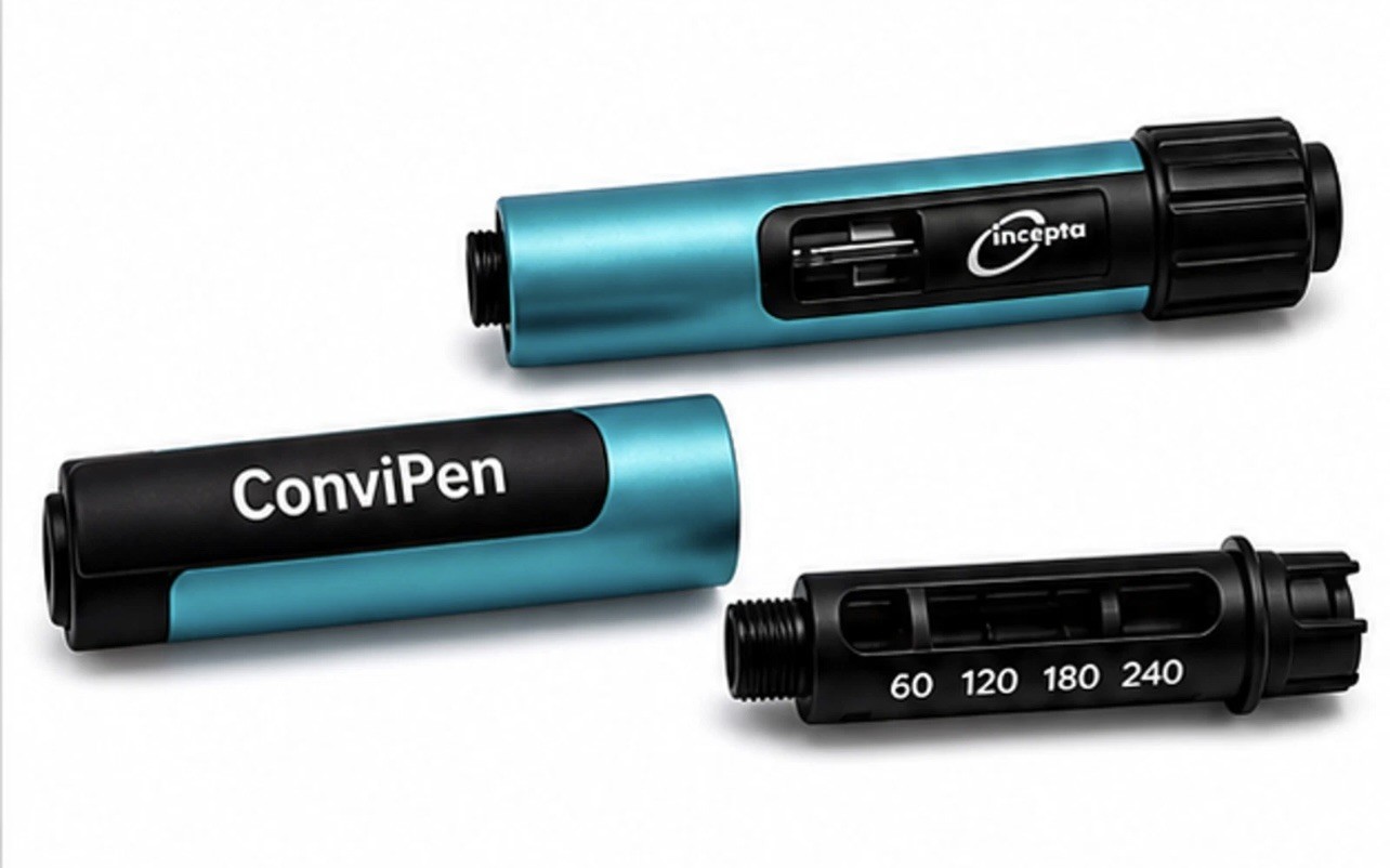 ConviPen Automatic Injection Pen Reusable 3mL Cartridge Metal Body NEW