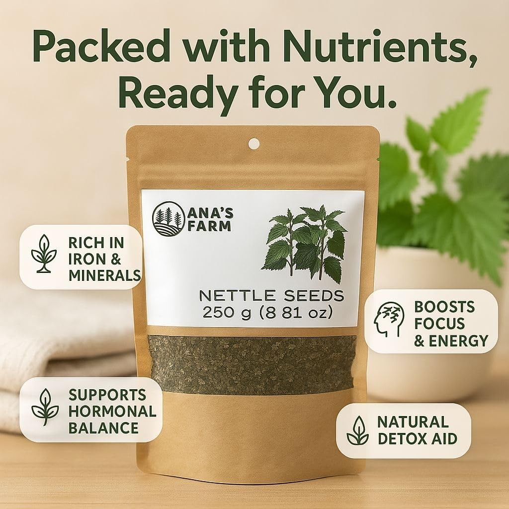 Stinging Nettle Seeds – 100% Pure Organic Urtica Dioica – Energy & Wellness