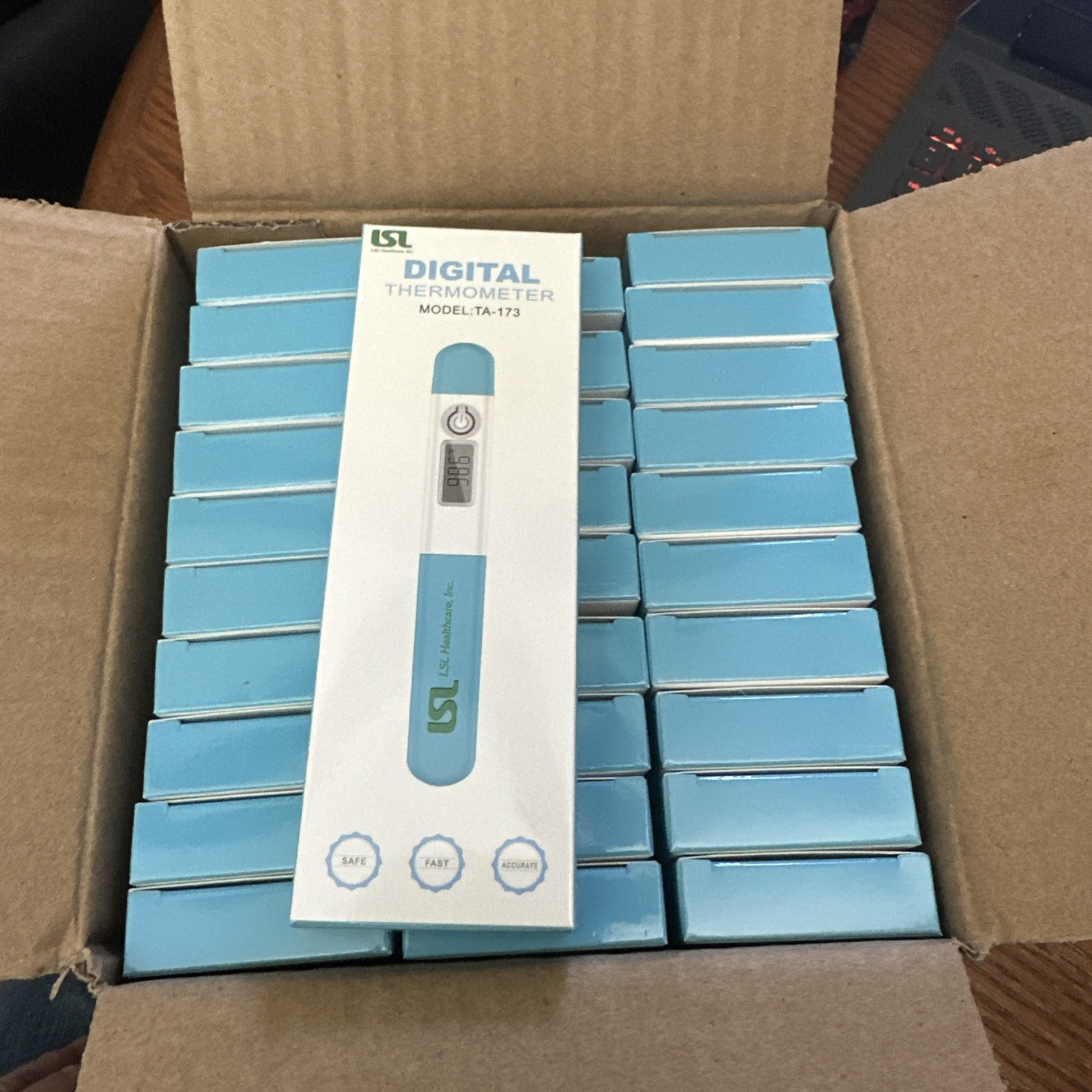 Lot Of 30 Thermometer LSL Model TA-173 Digital Oral LCD Fever For All NEW SEALED