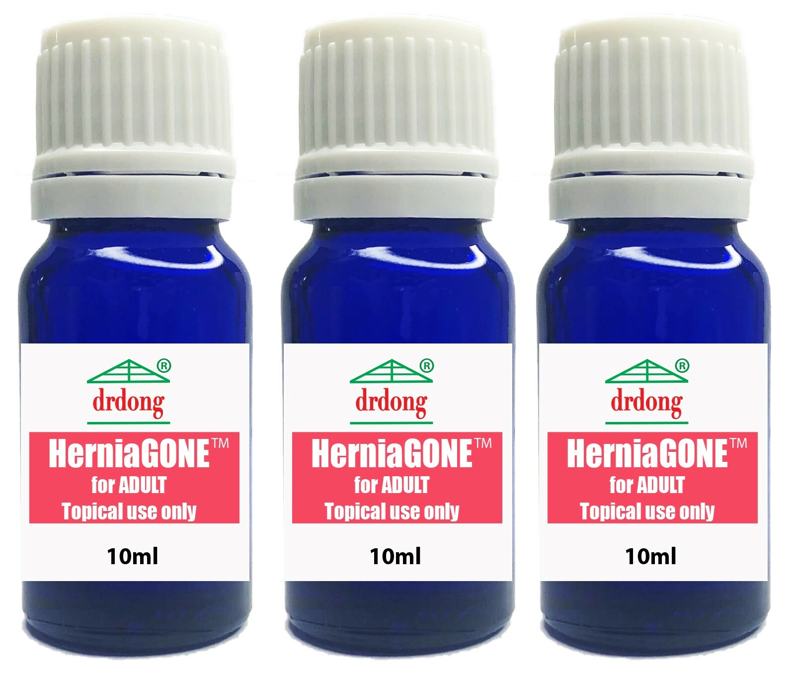 HerniaGONE 3 pack for ADULT hernias ,Natural remedy, Tested for 50+ years