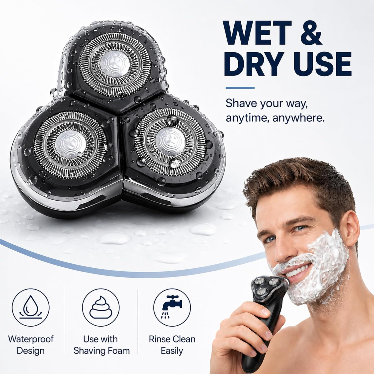 RQ12 Replacement Shaver Head Compatible with Philipss Norelcos RQ11 RQ10 Sensoto