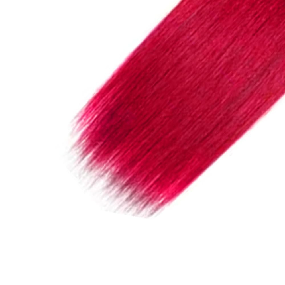 Gveoxvo Red Bundles Human Hair Red Straight 1 Bundle Unprocessed Brazilian