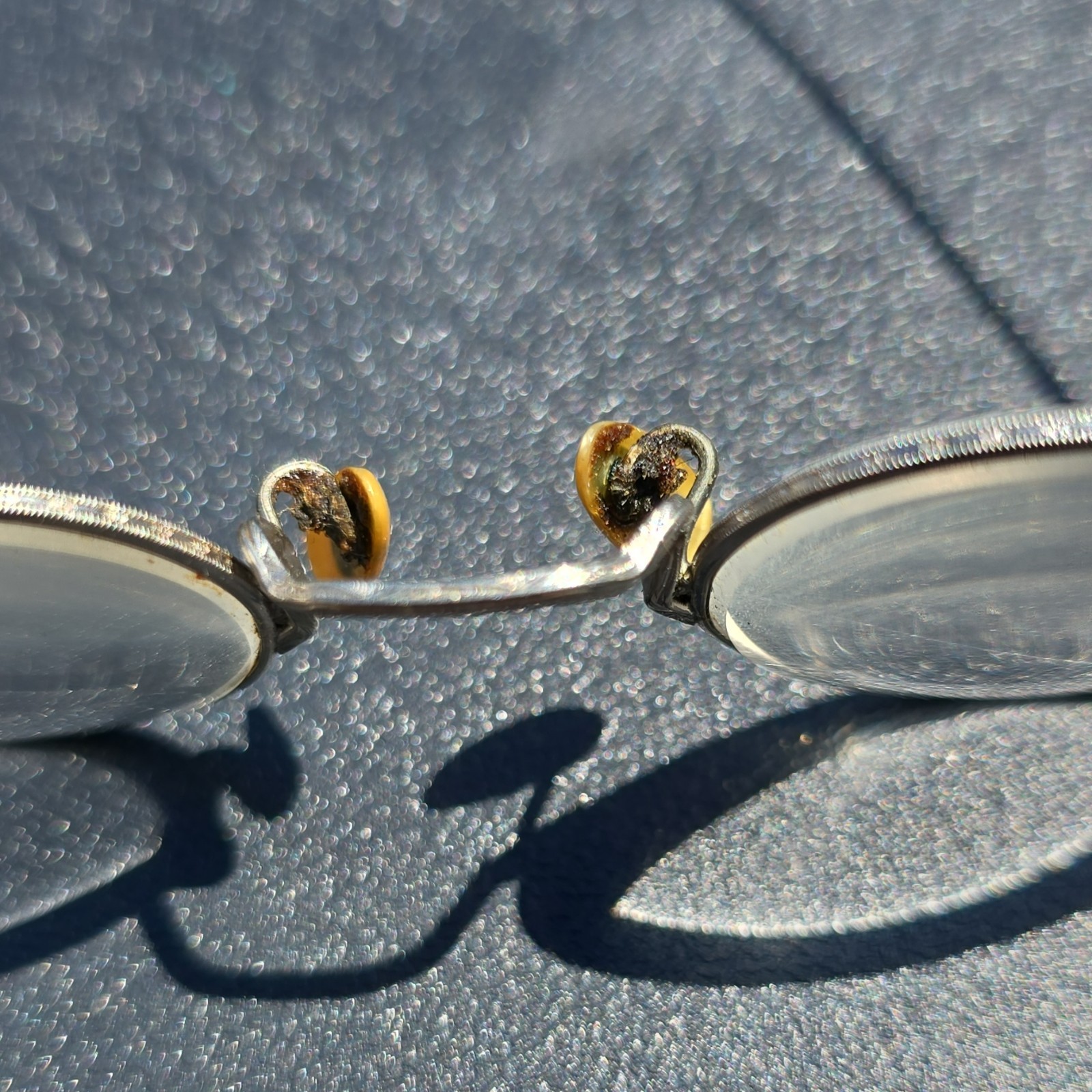 Silver Metal Round Full Rim Eyeglasses Frames, Solid, Unisex Adults