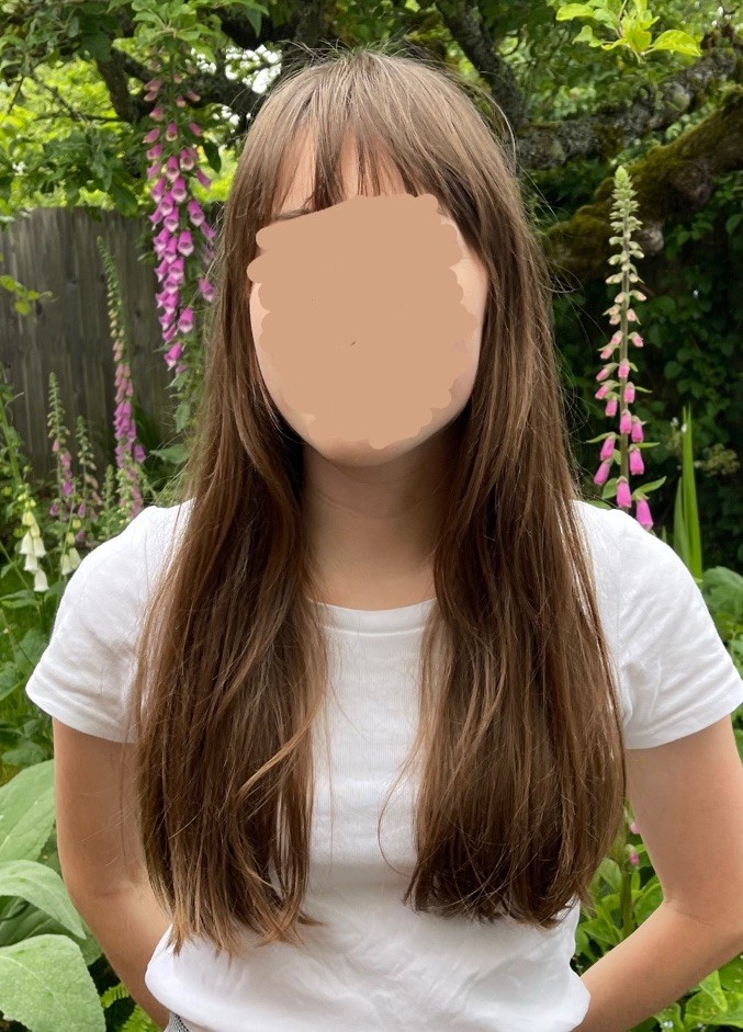Human Hair Ponytail Haircut Virgin Brunette Hair 11-12 In Soft Silky Light Brown