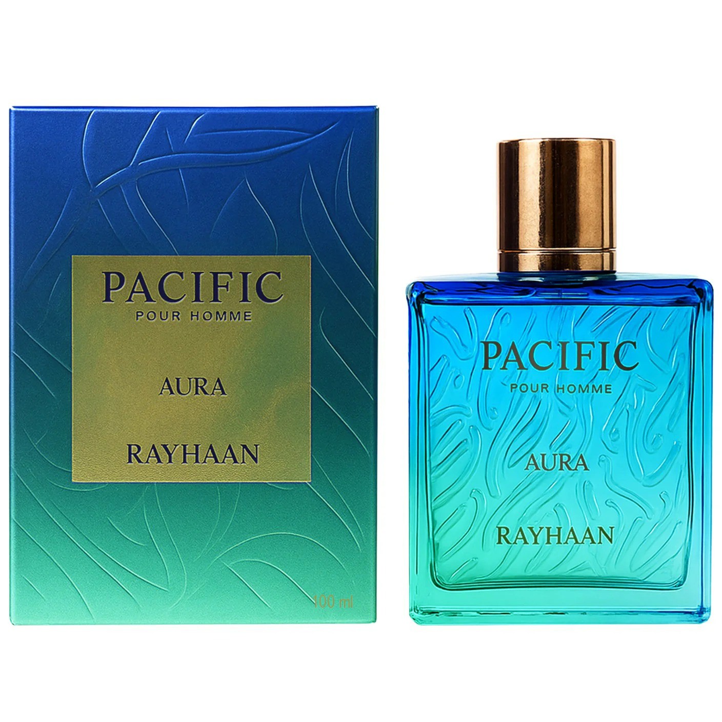 Rayhaan Men’s Pacific Aura EDP Spray 3.4 oz Fragrances 6297001571170