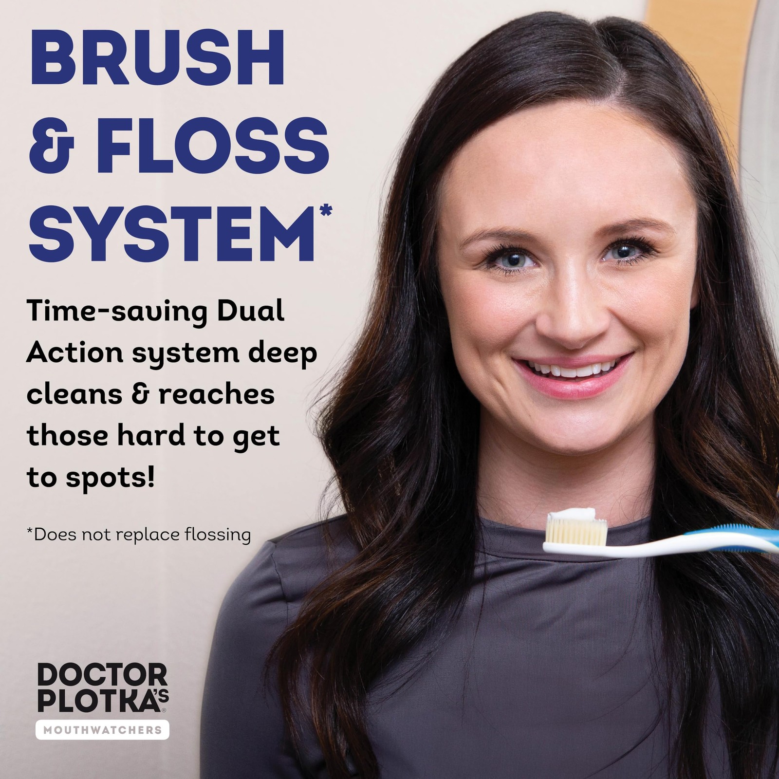 Soft Flossing Manual Toothbrush for Adults, Pack of 12, Assorted Colors