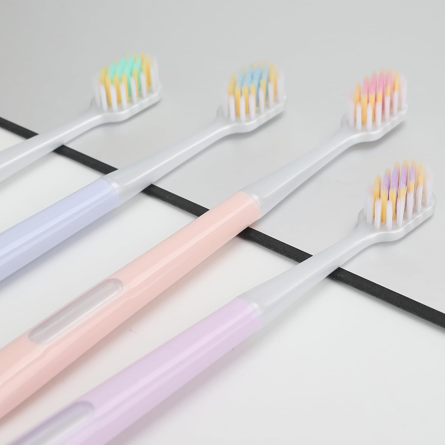 Extra Soft Toothbrush for Adults with Wide Head – Ultra Soft Nano Bristles,