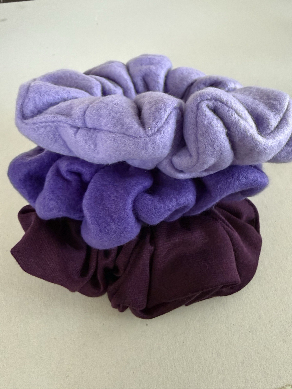Multicolor Fabric Scrunchie Set w/ Scarf Mixed Prints Round Elastic Hair Ties
