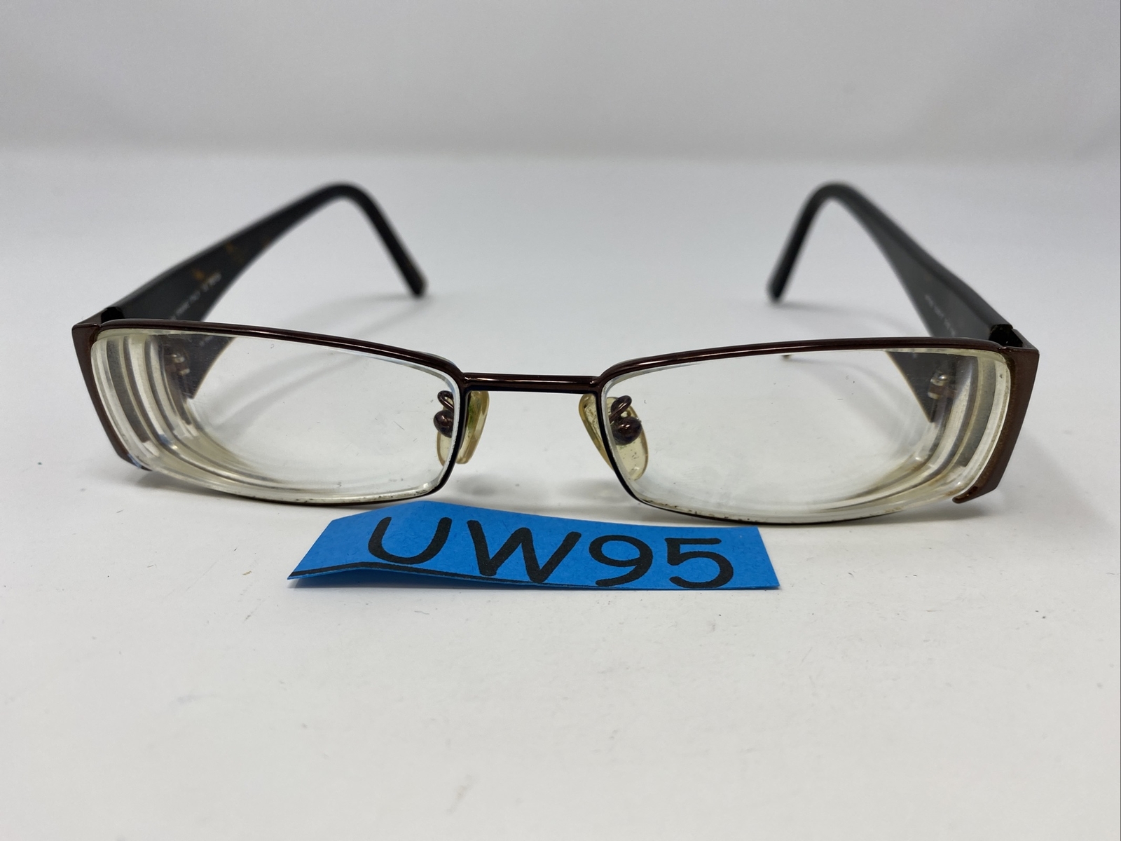Fendi Eyeglasses Frame Italy F700 210 53-17-135 Brown Full Rim Metal UW95